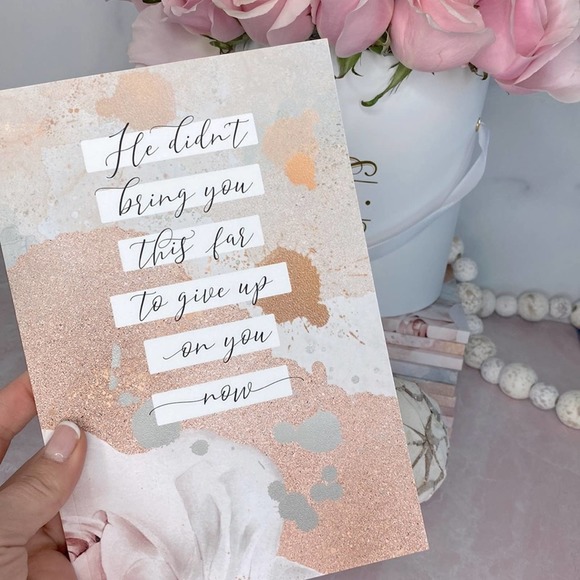 HE DIDN’T BRING YOU THIS FAR TO GIVE UP ON YOU NOW Christian notebook home decor - Picture 2 of 6